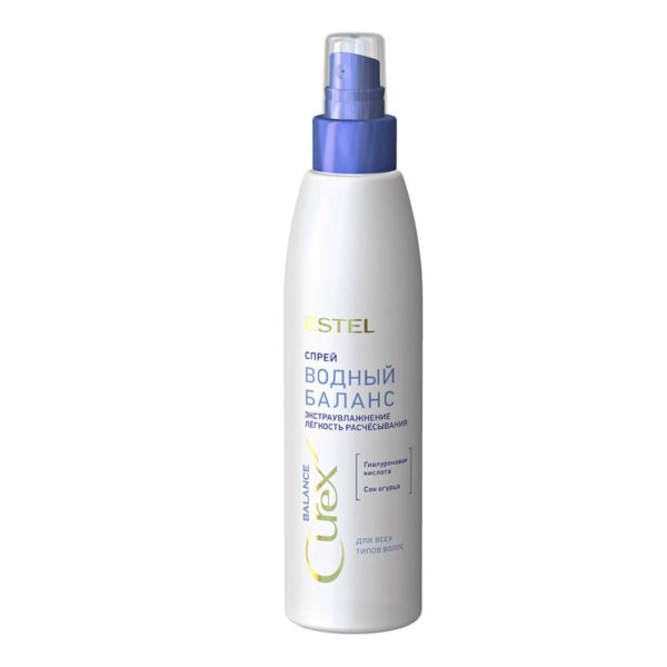 Estel CUREX Aqua Balance Спрей "Водный баланс" для всех типов волос, 200 мл