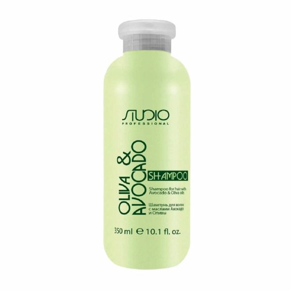 Studio Olive and Avocado Шампунь увлажняющий для волос с маслами авокадо и оливы, 350 мл