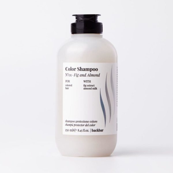 FarmaVita BACK BAR Color Шампунь для защиты цвета и блеска волос №01 Инжир и Миндальное молочко, 250 мл