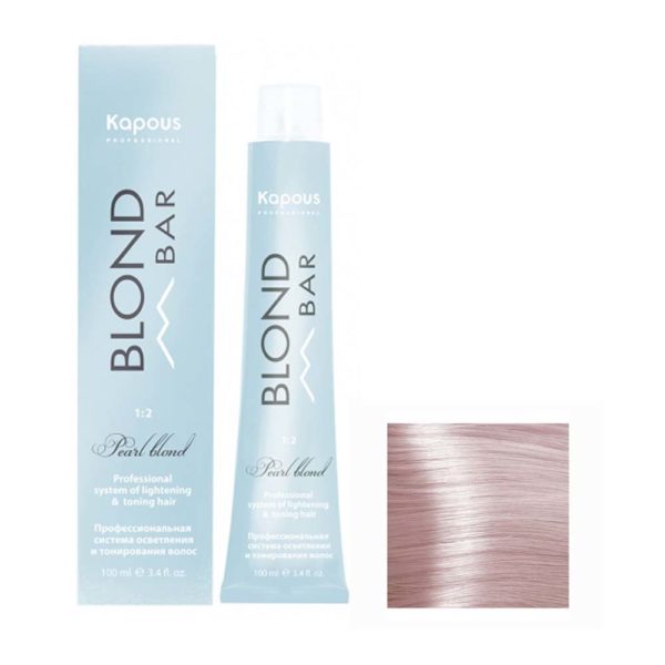 Kapous Blond Bar BB 1022 Крем-краска для волос с экстрактом жемчуга, интенсивный перламутровый, 100 мл