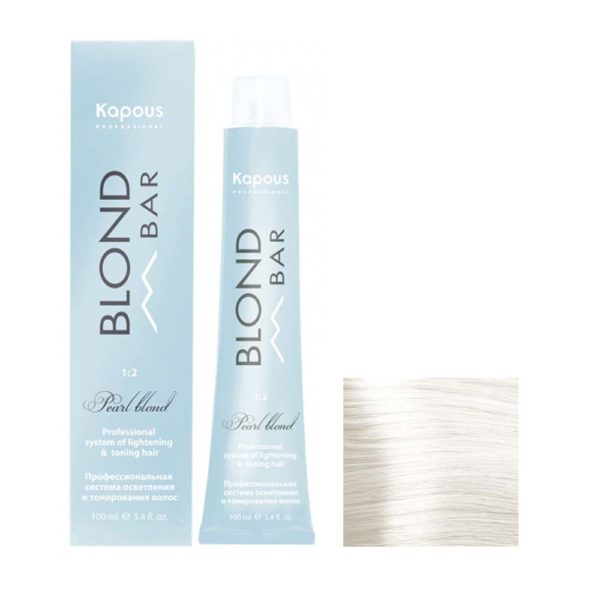 Kapous Blond Bar BB 1000 Крем-краска для волос с экстрактом жемчуга, натуральный, 100 мл