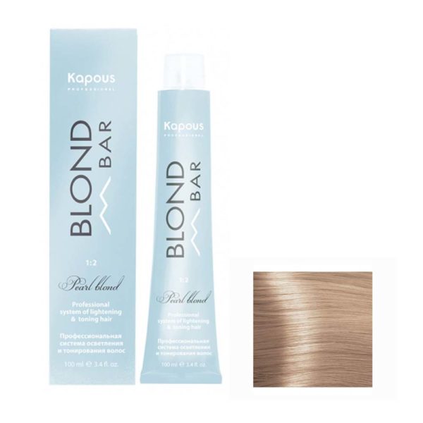 Kapous Blond Bar BB 062 Крем-краска для волос с экстрактом жемчуга, малиновое суфле, 100 мл