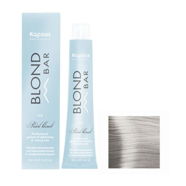 Kapous Blond Bar BB 011 Крем-краска для волос с экстрактом жемчуга, дымчатый сандрэ, 100 мл