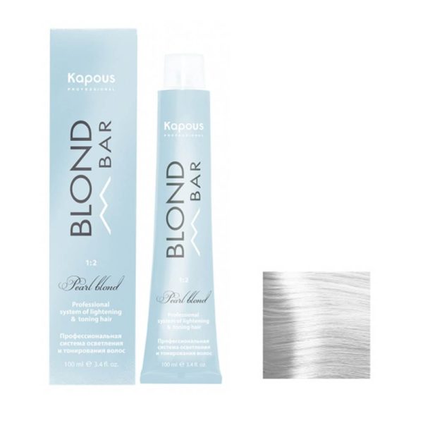 Kapous Blond Bar BB 000 Крем-краска для волос с экстрактом жемчуга, прозрачный, 100 мл