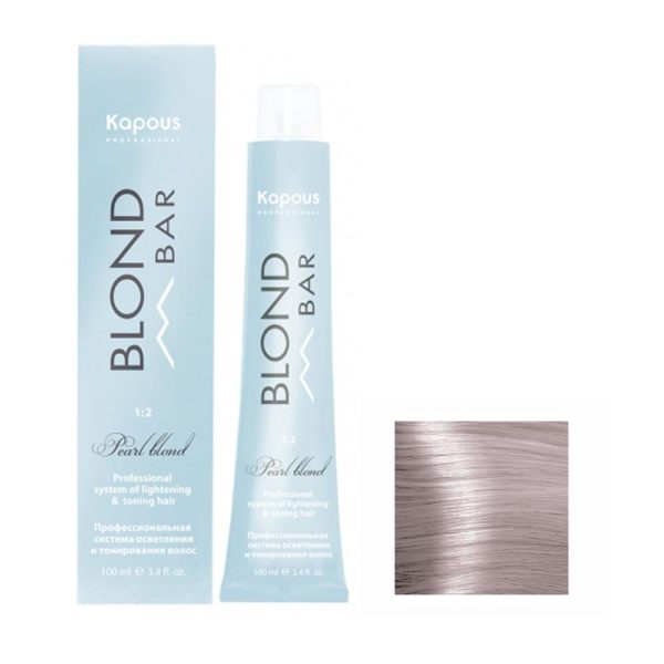 Kapous Blond Bar BB 012 Крем-краска для волос с экстрактом жемчуга, ледяной жасмин, 100 мл