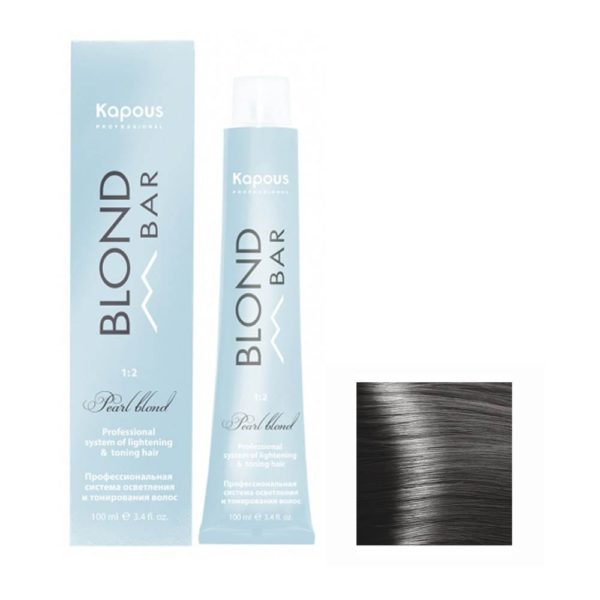 Kapous Blond Bar BB 01 Крем-краска для волос с экстрактом жемчуга, корректор пепельный, 100 мл