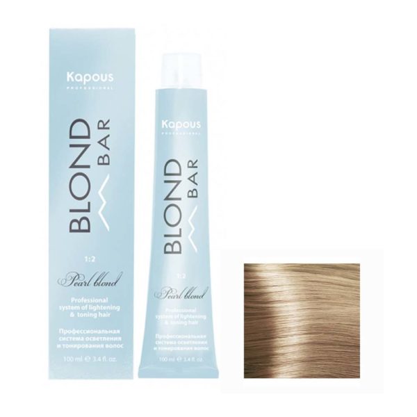 Kapous Blond Bar BB 036 Крем-краска для волос с экстрактом жемчуга, медовая роса, 100 мл