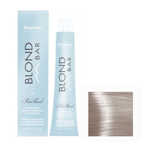 Kapous Blond Bar BB 1023 Крем-краска для волос с экстрактом жемчуга, перламутровый золотистый, 100 мл