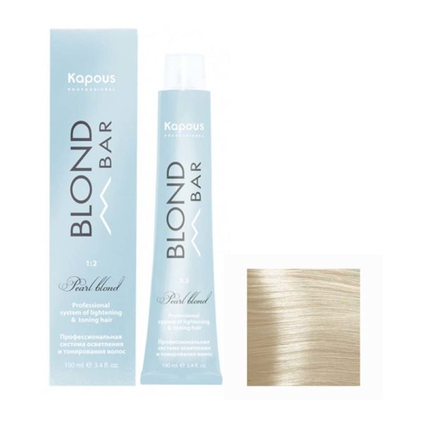 Kapous Blond Bar BB 023 Крем-краска для волос с экстрактом жемчуга, перламутровое утро, 100 мл