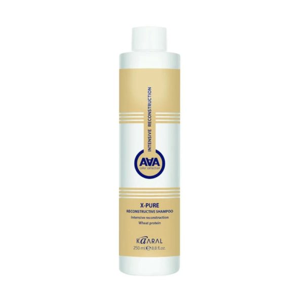Kaaral AAA X-Real Pure Reconstructive Shampoo Шампунь восстанавливающий для поврежденных волос с пшеничными протеинами, 250 мл