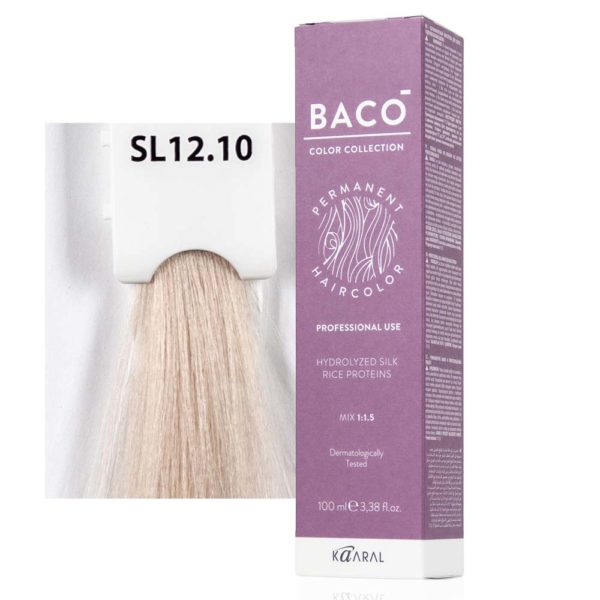 Kaaral BACO COLOR Permament Haircolor Крем-краска 12.10 Экстра светлый пепельный блондин, 100 мл