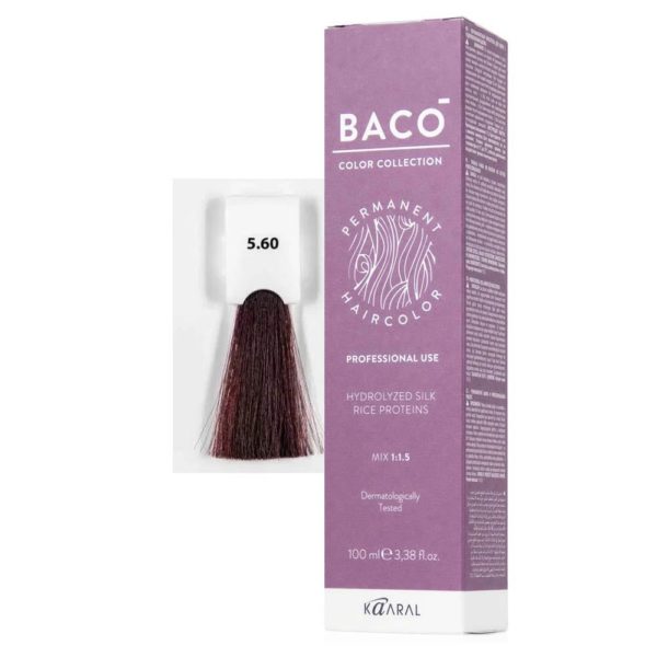 Kaaral BACO COLOR Permament Haircolor Крем-краска 5.60 Красный каштан, 100 мл