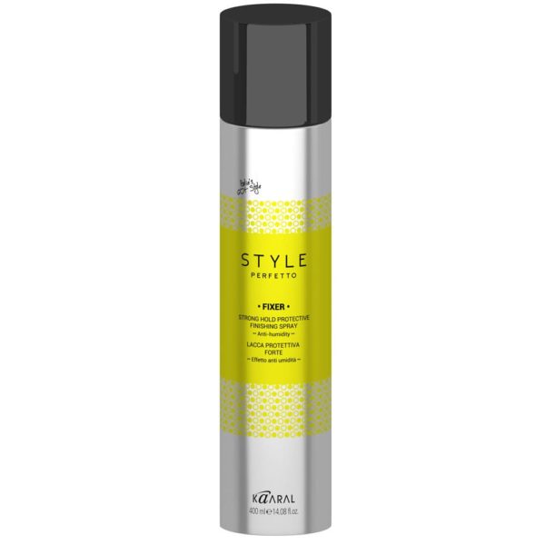 Kaaral Style Perfetto Fixer Strong Hold Protective Finishing Spray Защитный лак для волос сильной фиксации, 400 мл