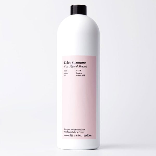 FarmaVita BACK BAR Color Шампунь для защиты цвета и блеска волос №01 Инжир и Миндальное молочко, 1000 мл