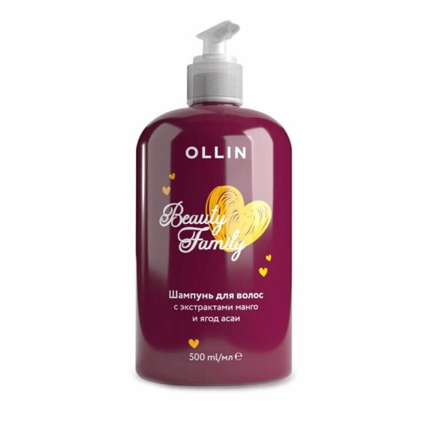 Ollin Beauty Family Mango Shampoo Шампунь для волос с экстрактами манго и ягод асаи, 500 мл