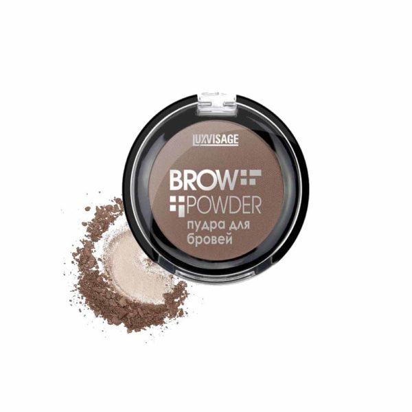 LUXVISAGE BROW POWDER Пудра для бровей тон 02 Warm taupe, 1,7 г