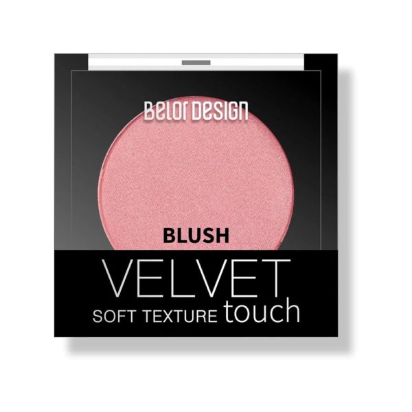 Belor design VELVET TOUCH Румяна для лица тон 104 Розово бежевый, 3,6 г