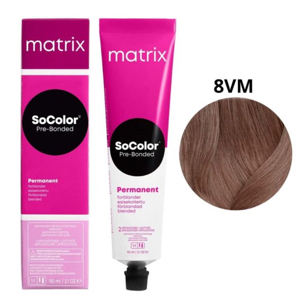 MATRIX SOCOLOR.beauty краска для волос 8VM, светлый шатен, 90 мл