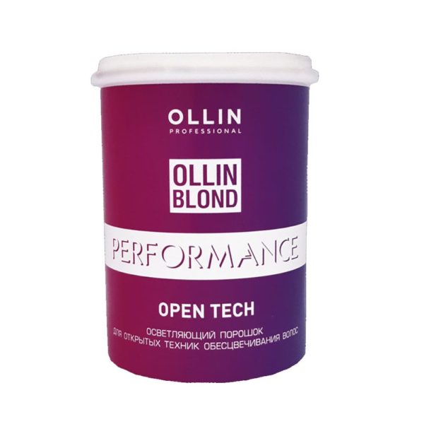 Ollin BLOND PERFORMANCE Осветляющий порошок для открытых техник, 500 г