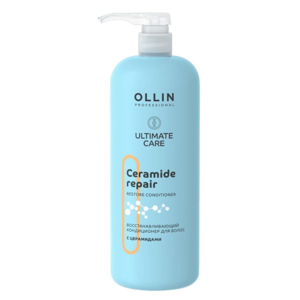 Ollin Ultimate Care Restore Conditioner  Восстанавливающий кондиционер для волос с церамидами, 1000 мл
