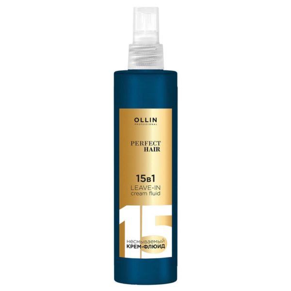 Ollin Perfect Hair Leave-in Cream Fluid Несмываемый крем-флюид 15 в 1, 250 мл