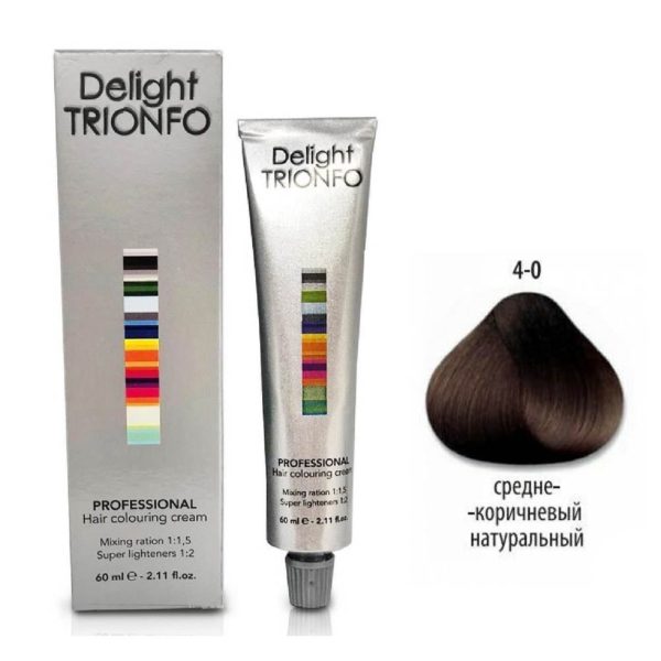 Constant delight Trionfo Крем-краска 4-0 Средний коричневый натуральный, 60 мл