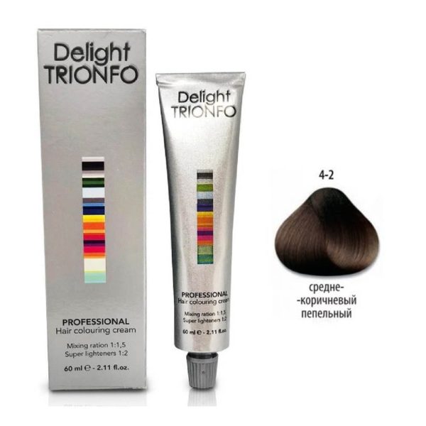 Constant delight Trionfo Крем-краска 4-2 Средний коричневый пепельный, 60 мл