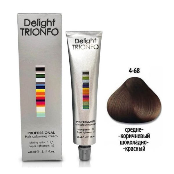 Constant delight Trionfo Крем-краска 4-68 Средний коричневый шоколадный красный, 60 мл