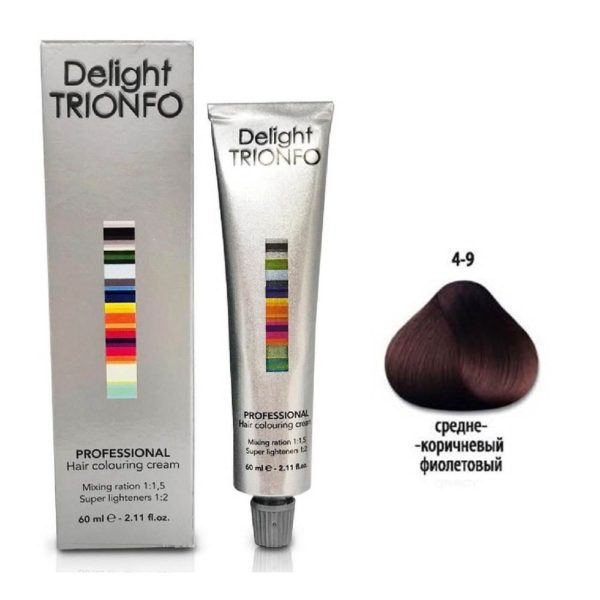 Constant delight Trionfo Крем-краска 4-9 Средний коричневый фиолетовый, 60 мл