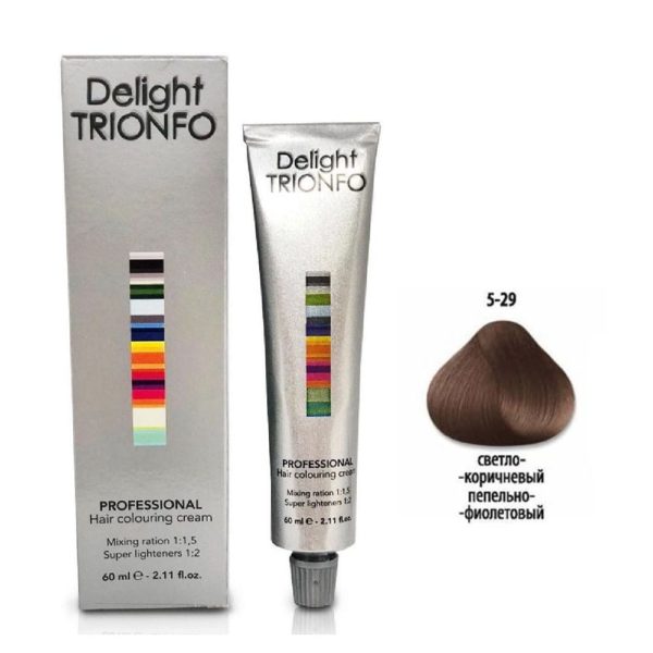 Constant delight Trionfo Крем-краска 5-29 Светлый коричневый пепельный фиолетовый, 60 мл