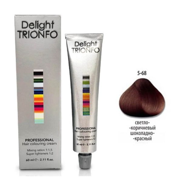 Constant delight Trionfo Крем-краска 5-68 Светлый коричневый шоколадный красный, 60 мл