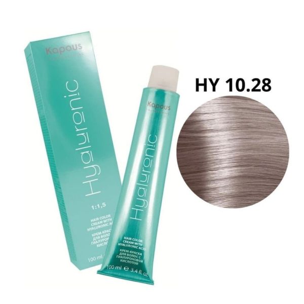 Kapous Hialuronic краска для волос HY 10.28 Платиновый блондин перламутрово-шоколадный, 100 мл