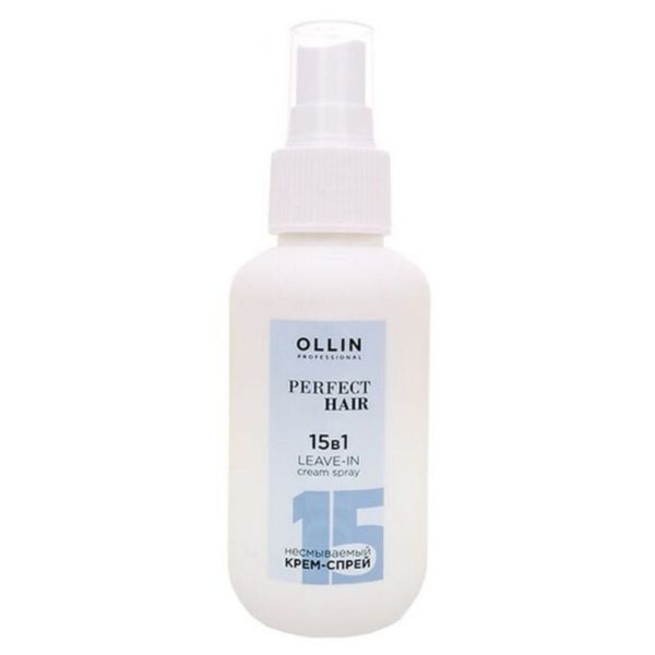 Ollin Perfect Hair Leave-in Cream Spray Несмываемый крем-спрей 15 в 1, 100 мл