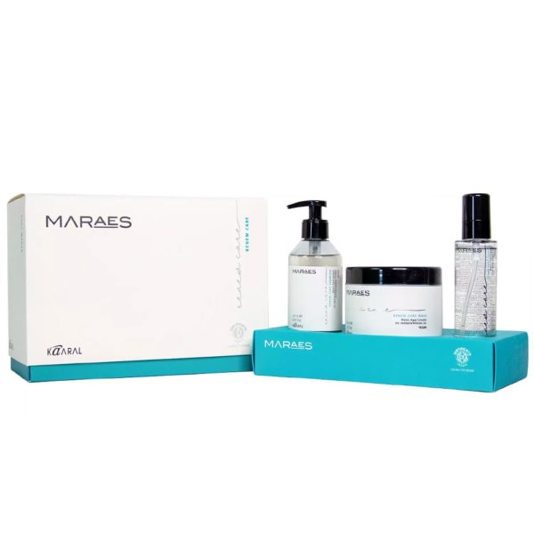 Kaaral Maraes Renew Care Gift Box Набор для повреждённых и тусклых волос (Шампунь, Маска, Сыворотка), 250+500+100 мл