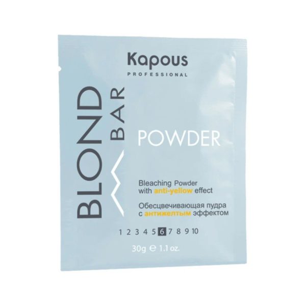 Kapous Blond Bar Обесцвечивающая пудра с антижелтым эффектом, 30 г