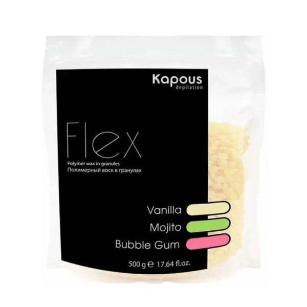 Kapous Depilation Flex Полимерный воск в гранулах с ароматом Мохито, 500 г