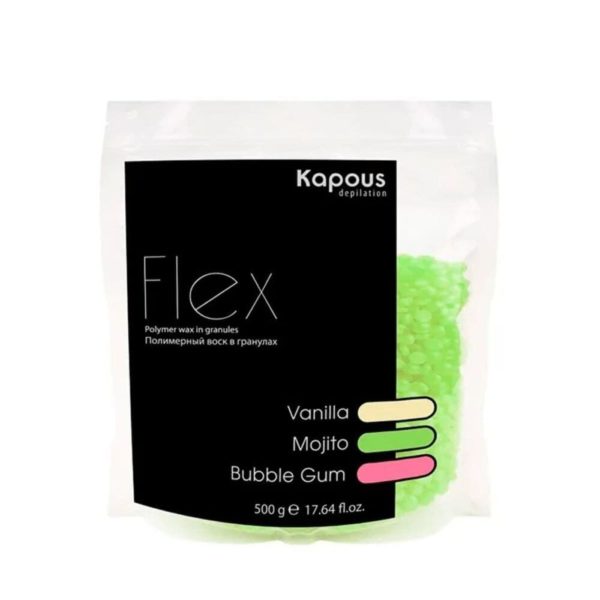 Kapous Depilation Flex Полимерный воск в гранулах с ароматом Ваниль, 500 г