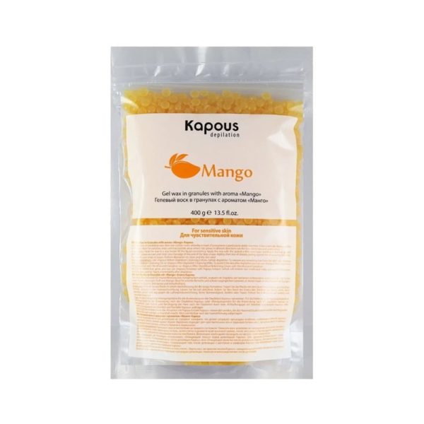 Kapous Depilation Гелевый воск в гранулах с ароматом Манго, 400 г